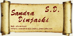 Sandra Dinjaški vizit kartica